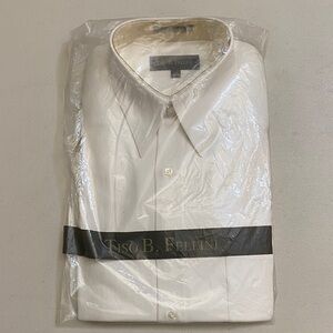 Men's White Dress Shirt - Point Collar